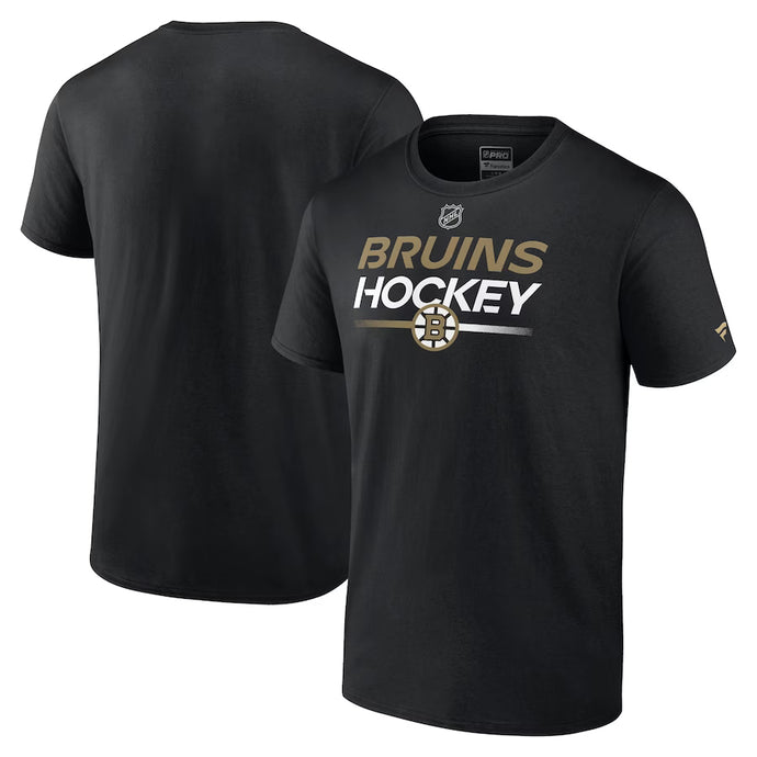 T-shirt de remplacement primaire authentique Pro des Bruins de Boston de la LNH