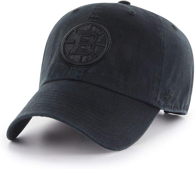 Chargez l&#39;image dans la visionneuse de la galerie, Boston Bruins NHL Clean Up Black On Black Cap
