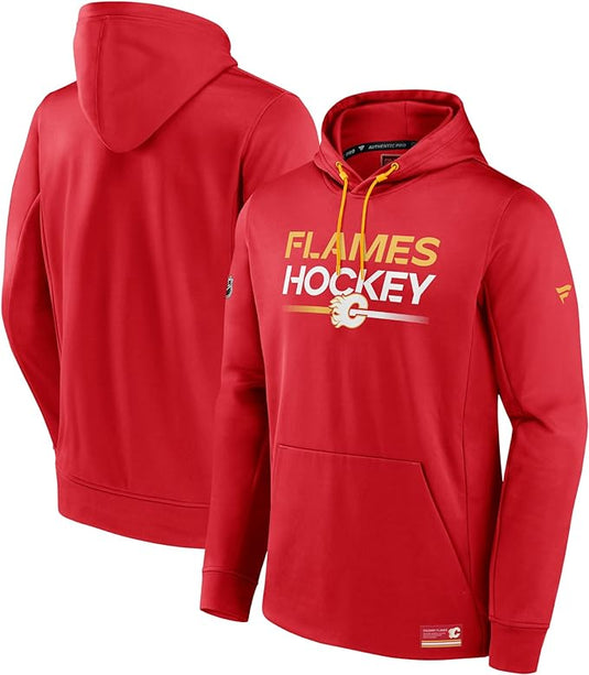 Sweat à capuche authentique Pro 2.0 des Flames de Calgary de la LNH