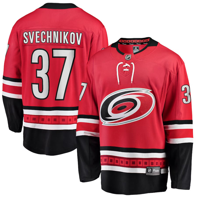 Chargez l&#39;image dans la visionneuse de la galerie, Andrei Svechnikov Carolina Hurricanes NHL Fanatics Breakaway Maillot Domicile
