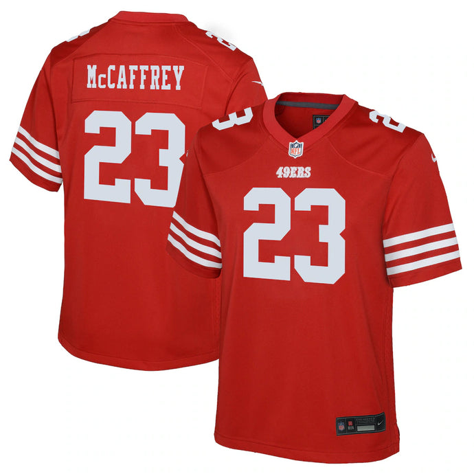 Youth Christian McCaffrey San Francisco 49ers NFL Nike Game Team Jersey