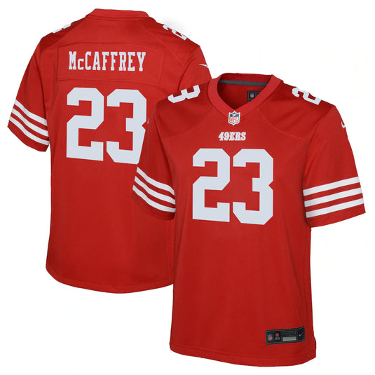 Youth Christian McCaffrey San Francisco 49ers NFL Nike Game Team Jersey