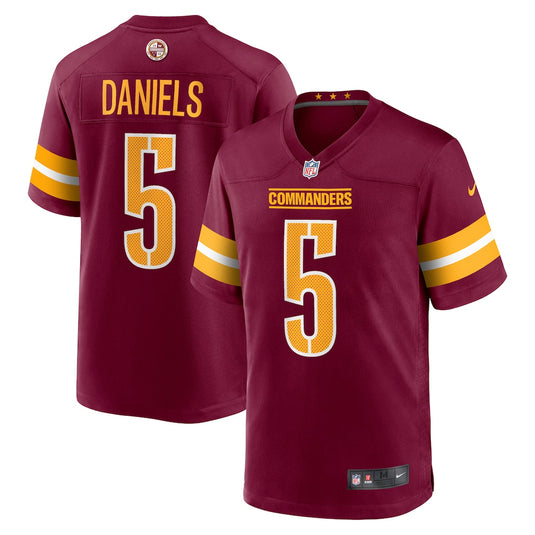 Jayden Daniels Washington Commanders NFL Nike Game Player Burgundy Jersey