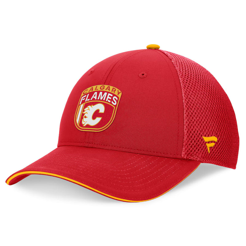 Load image into Gallery viewer, Calgary Flames 2024 NHL Draft On Stage Trucker Cap
