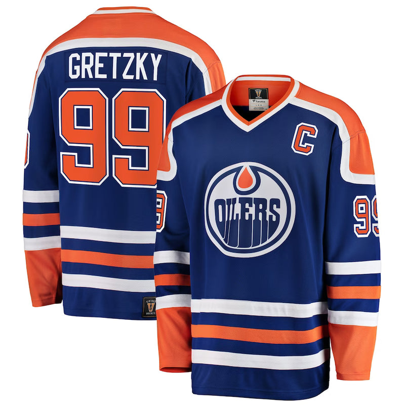 Chargez l&#39;image dans la visionneuse de la galerie, Wayne Gretzky Edmonton Oilers NHL Fanatics Breakaway Maillot vintage
