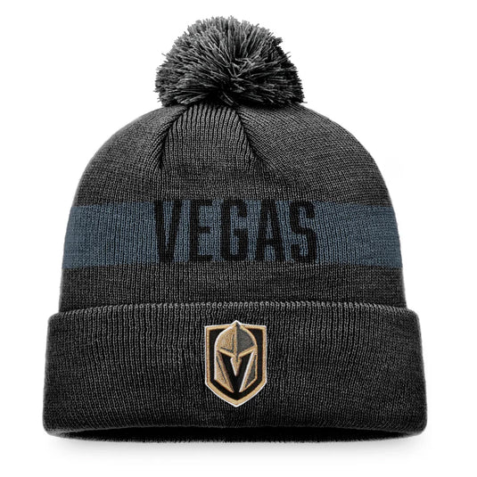 Tuque en tricot à revers avec patch fondamental de la LNH des Golden Knights de Vegas