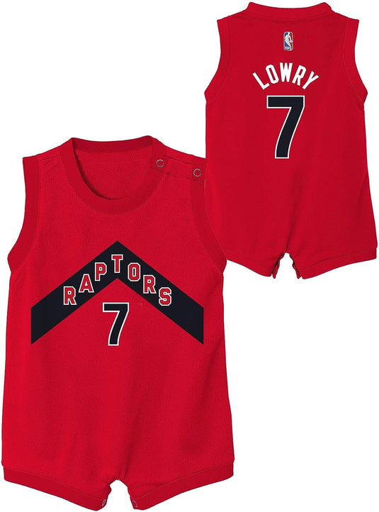 Kyle Lowry Toronto Raptors NBA Road Player Rouge Onesie pour bébé