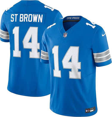 Amon-Ra St. Brown Detroit Lions NFL Nike Game Player Blue Jersey