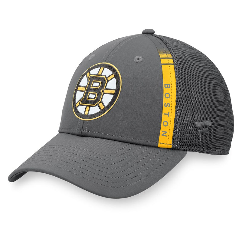 Load image into Gallery viewer, Boston Bruins NHL Authentic Pro Home Ice Trucker Snapback Cap
