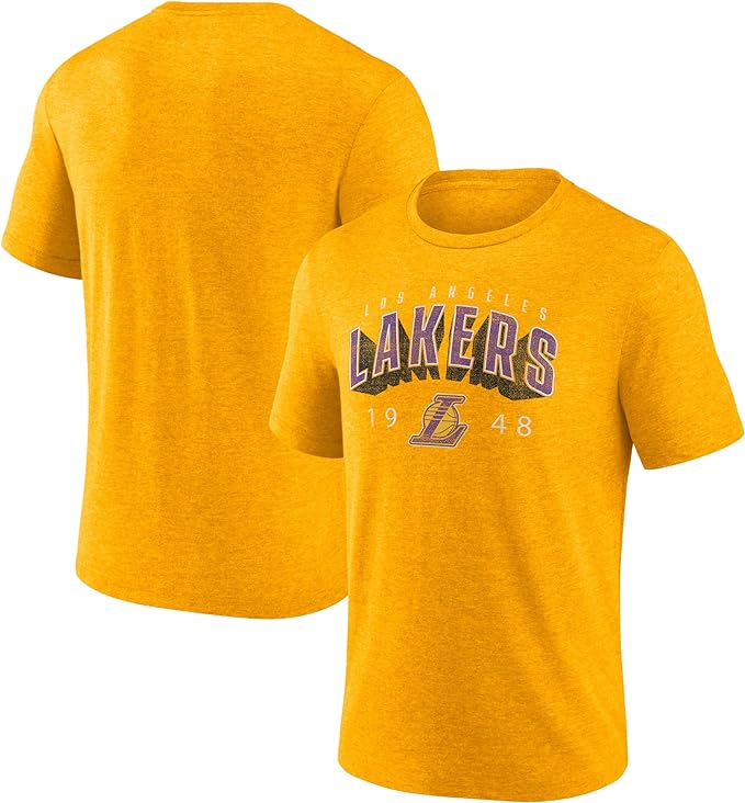 Chargez l&#39;image dans la visionneuse de la galerie, Los Angeles Lakers NBA Or T-shirt classique
