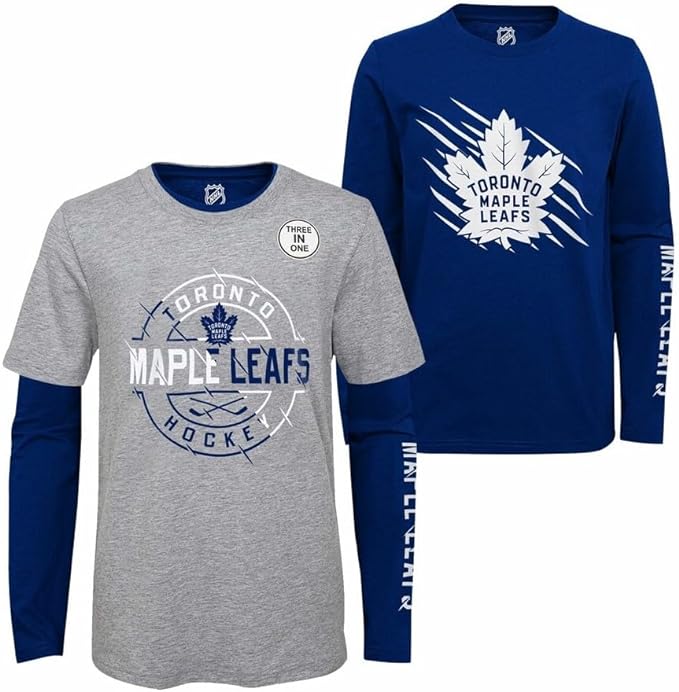 Chargez l&#39;image dans la visionneuse de la galerie, Pack combiné 2 en 1 pour jeunes Maple Leafs de Toronto LNH Two-Way Forward
