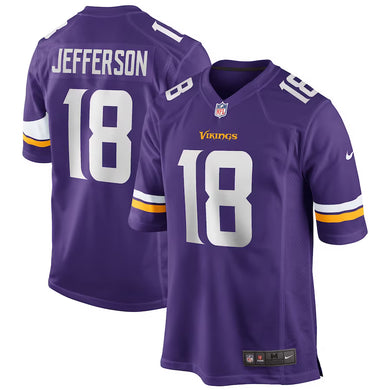 Justin Jefferson Minnesota Vikings NFL Nike Game Player Purple Jersey