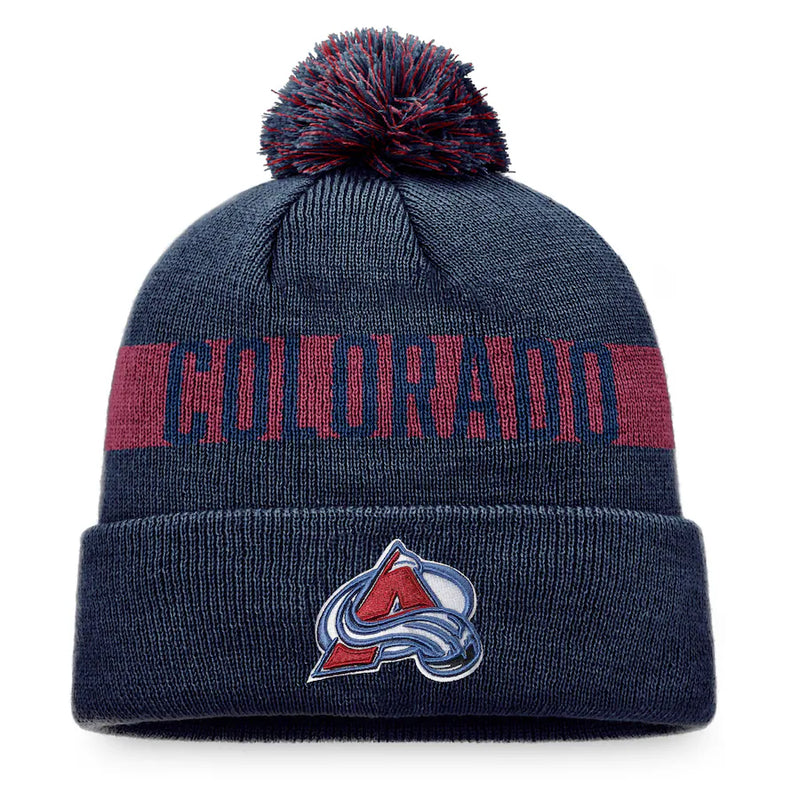Load image into Gallery viewer, Colorado Avalanche NHL Fundamental Patch Cuff Knit Toque
