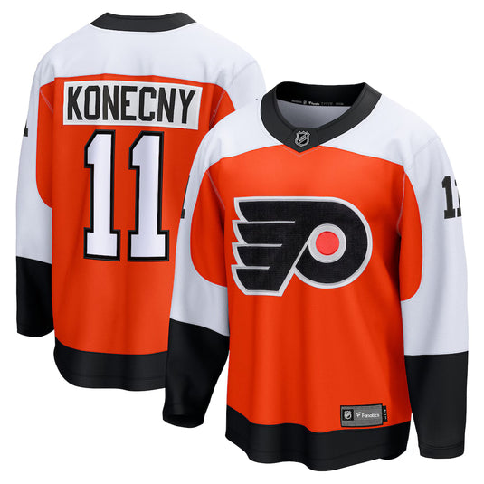 Travis Konecny Philadelphia Flyers NHL Fanatics Breakaway Home Jersey