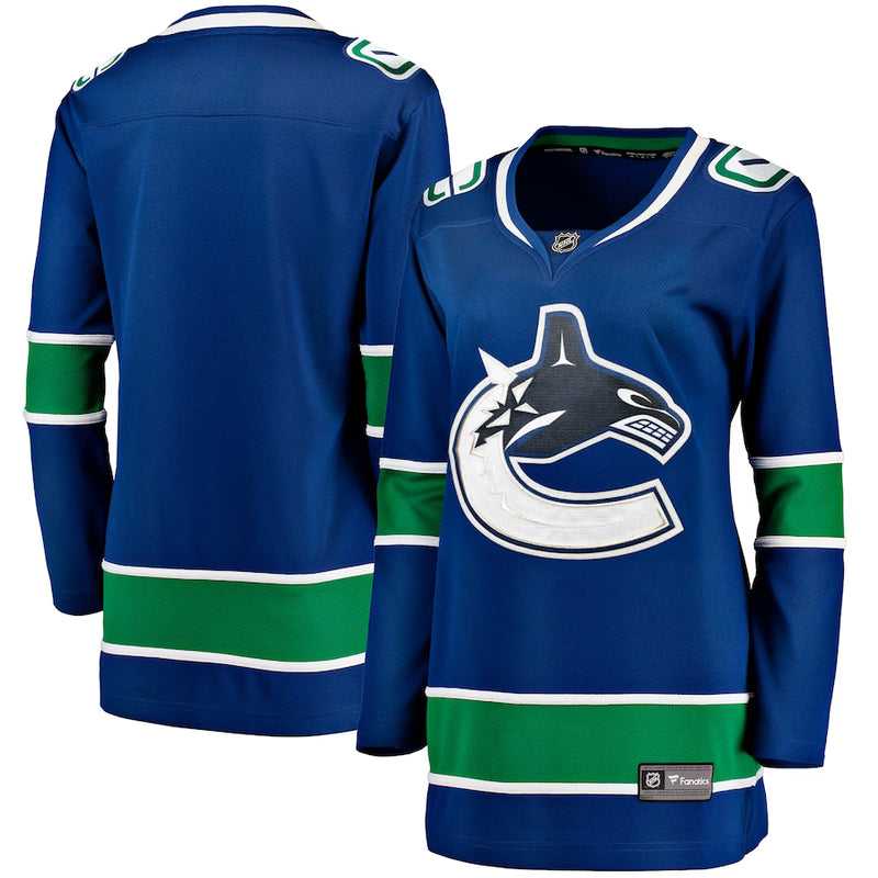 Load image into Gallery viewer, Women&#39;s Vancouver Canucks NHL Fanatics Breakaway Home Jersey
