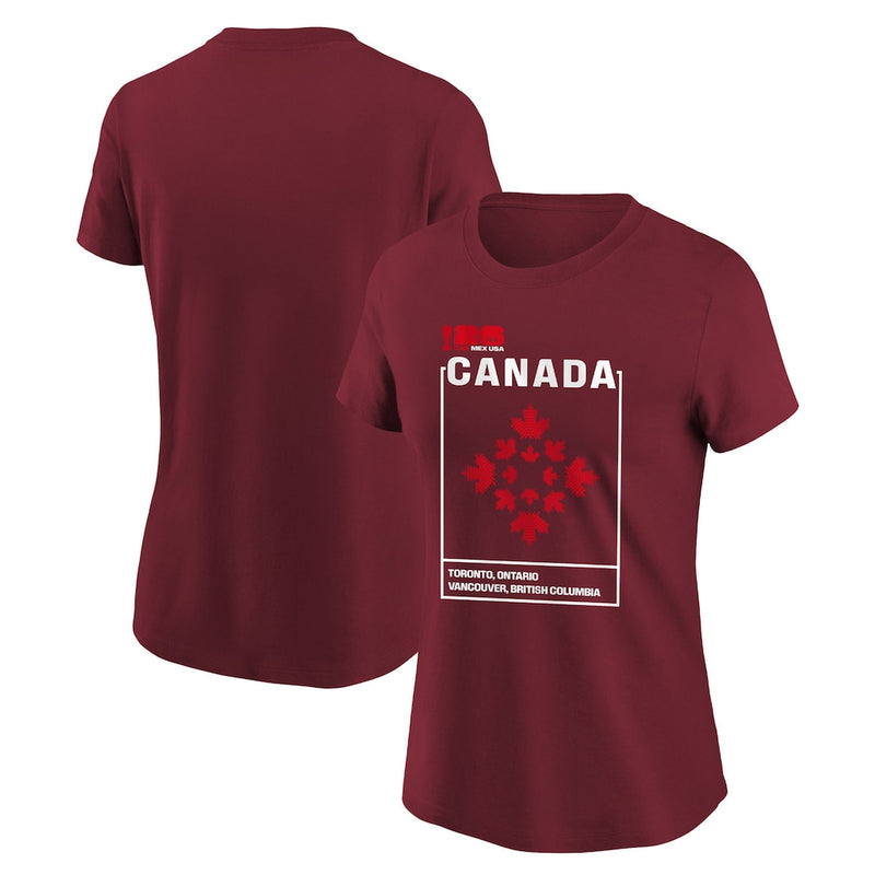 Load image into Gallery viewer, Ladies' FIFA World Cup 2026 Canada Graphic Red T-Shirt - Sport Army
