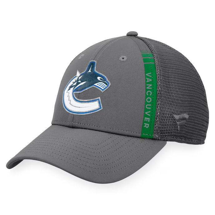 Casquette snapback authentique Pro Home Ice Trucker des Canucks de Vancouver de la LNH