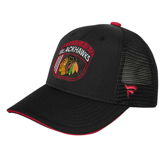 Chicago Blackhawks 2024 NHL Draft On Stage Trucker Cap