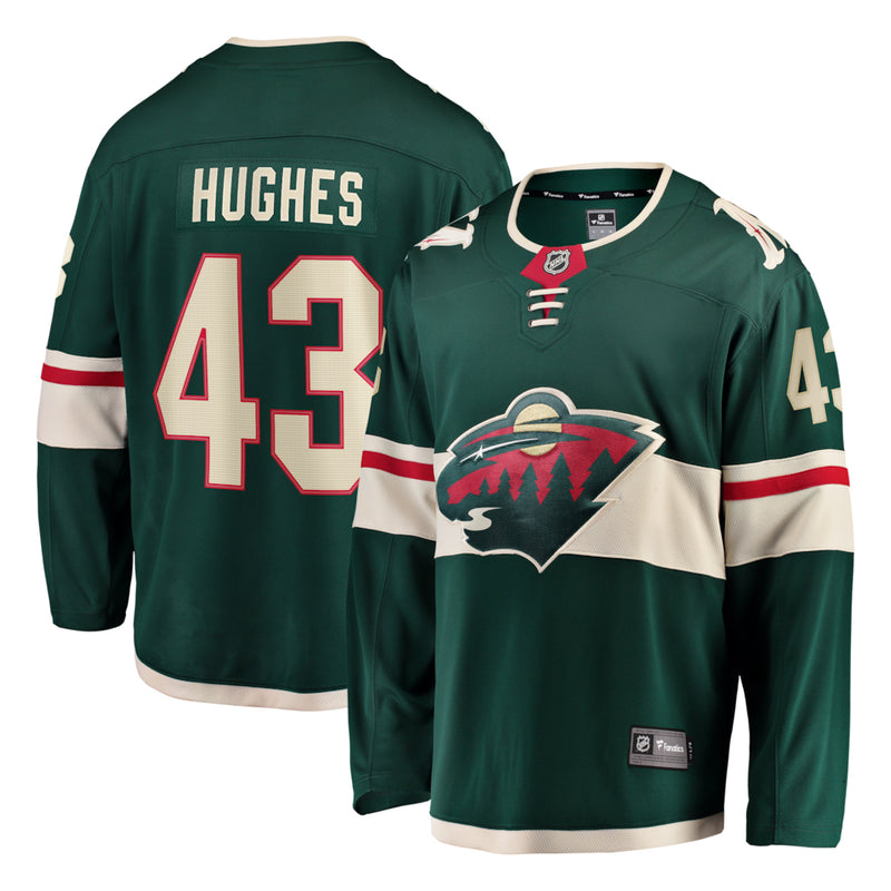 Load image into Gallery viewer, Quinn Hughes Minnesota Wild NHL Fanatics Breakaway Home Jersey
