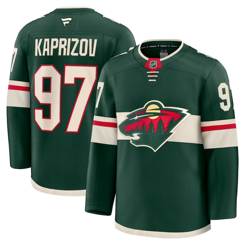 Load image into Gallery viewer, Kirill Kaprizov Minnesota Wild NHL Fanatics Premium Home Jersey
