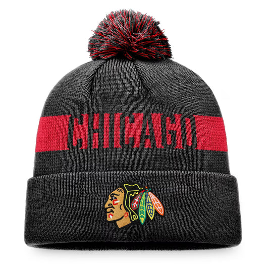 Chicago Blackhawks NHL Fundamental Patch Cuff Knit Toque