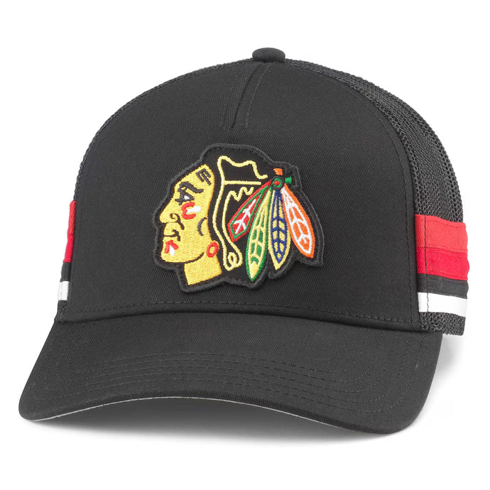Chicago Blackhawks NHL HotFoot Stripes Trucker Adjustable Cap
