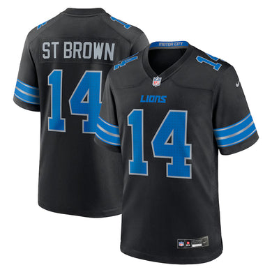 Amon-Ra St. Brown Detroit Lions NFL Nike Game Player Alternate Black Jersey