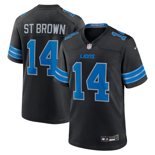 Amon-Ra St. Brown Detroit Lions NFL Nike Game Player Alternate Black Jersey