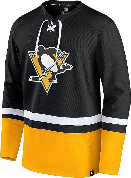 Pittsburgh Penguins NHL Super Mission Slapshot Lace-Up Pullover Sweatshirt