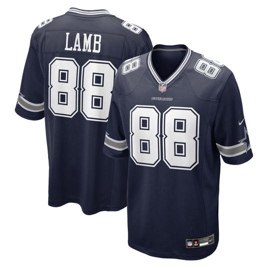 CeeDee Lamb Dallas Cowboys NFL Nike Game Player Navy Jersey