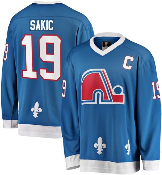 Joe Sakic Nordiques de Québec NHL Fanatics Breakaway vintage Jersey