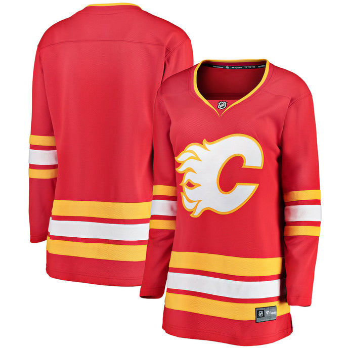 Chandail à domicile Breakaway des Fanatics de la LNH des Flames de Calgary pour femmes