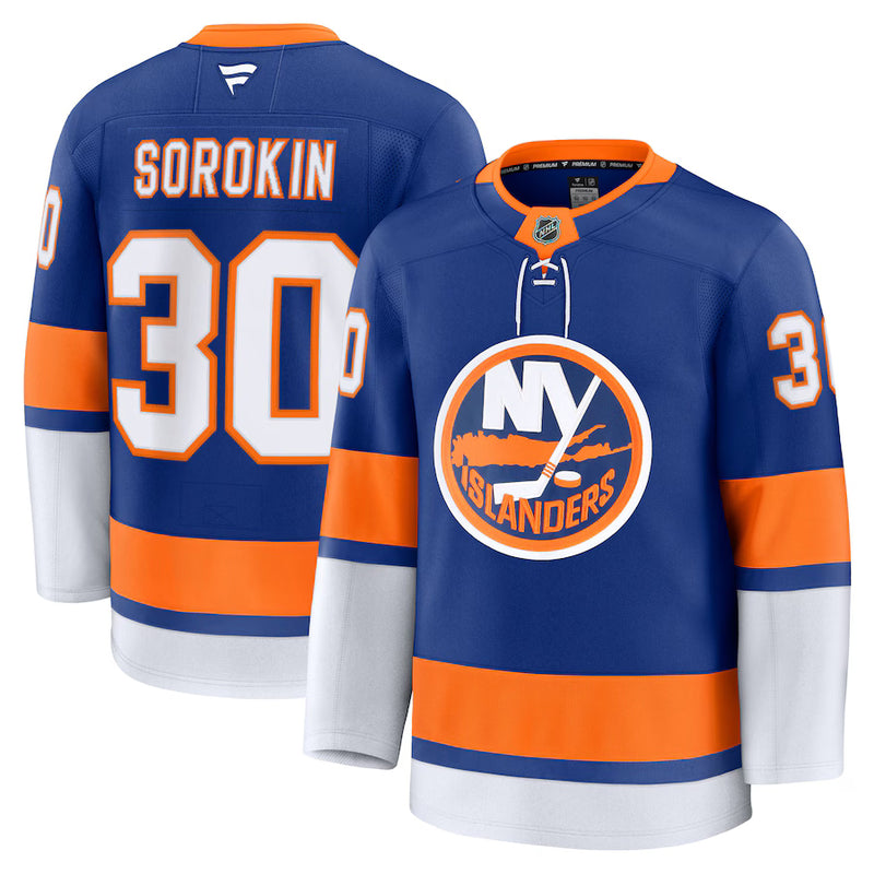 Load image into Gallery viewer, Ilya Sorokin New York Islanders NHL Fanatics Premium Home Jersey
