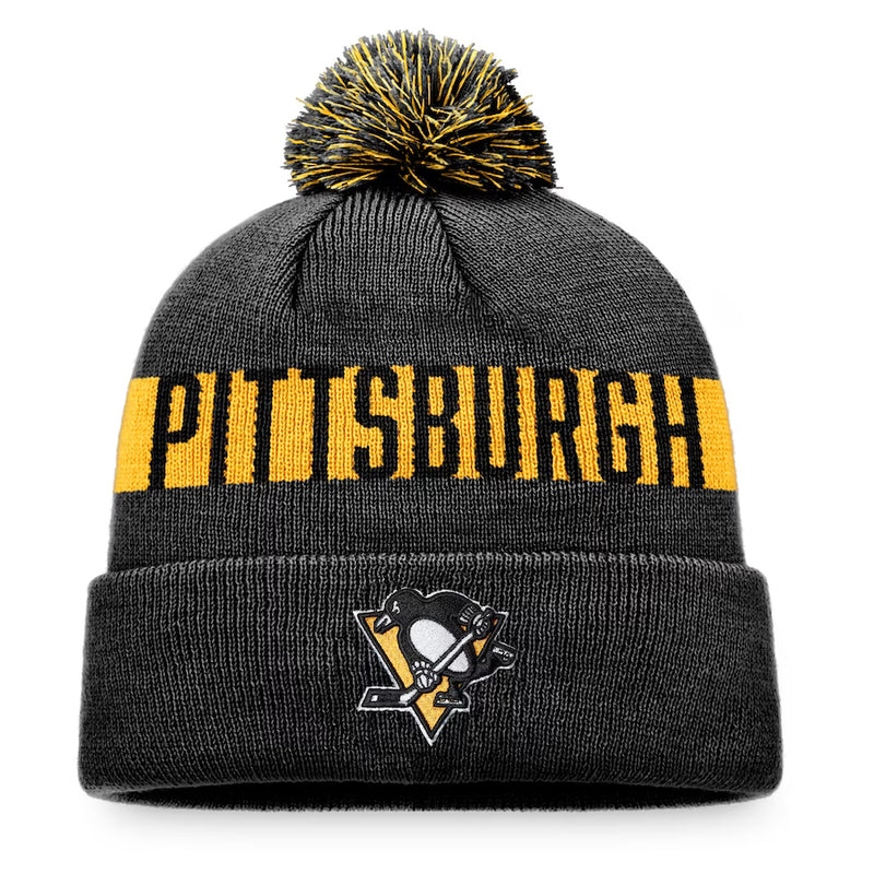 Load image into Gallery viewer, Pittsburgh Penguins NHL Fundamental Patch Cuff Knit Toque
