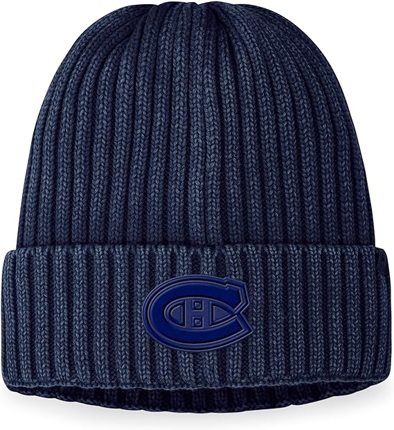 Load image into Gallery viewer, Montreal Canadiens NHL Authentic Pro Road Blue Bleach Cotton Toque
