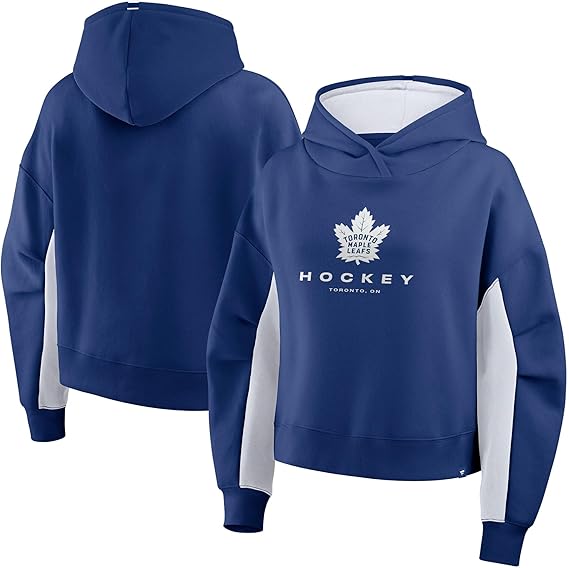 Load image into Gallery viewer, Ladies' Toronto Maple Leafs NHL Navy Back Check Boxy Hoodie
