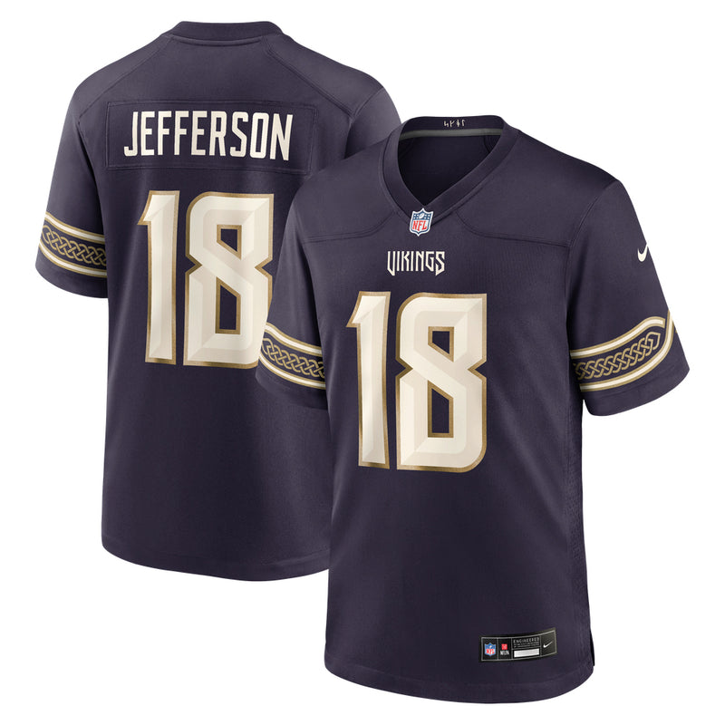 Load image into Gallery viewer, Justin Jefferson Minnesota Vikings NFL Nike 2026 Rivalries Game Player Purple Jersey
