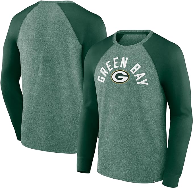 Green Bay Packers NFL Fundamentals Twisted Slub Long Sleeve Raglan T-Shirt