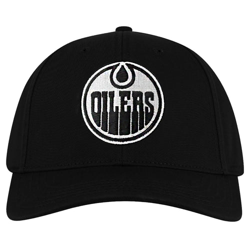 Edmonton Oilers NHL Hepcat Washed Twill Adjustable Black Cap