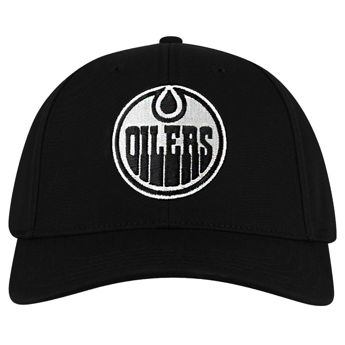 Edmonton Oilers NHL Hepcat Washed Twill Adjustable Black Cap