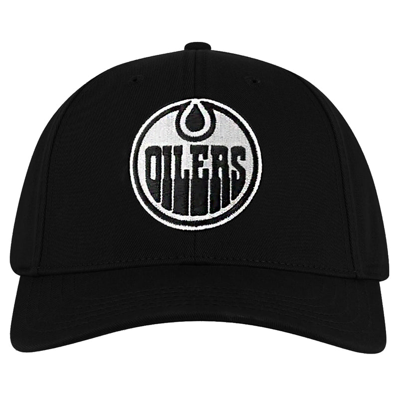 Load image into Gallery viewer, Edmonton Oilers NHL Hepcat Washed Twill Adjustable Black Cap
