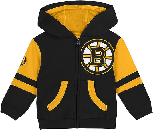 Toddler Boston Bruins NHL Face-Off Full Zip Fleece Hoodie