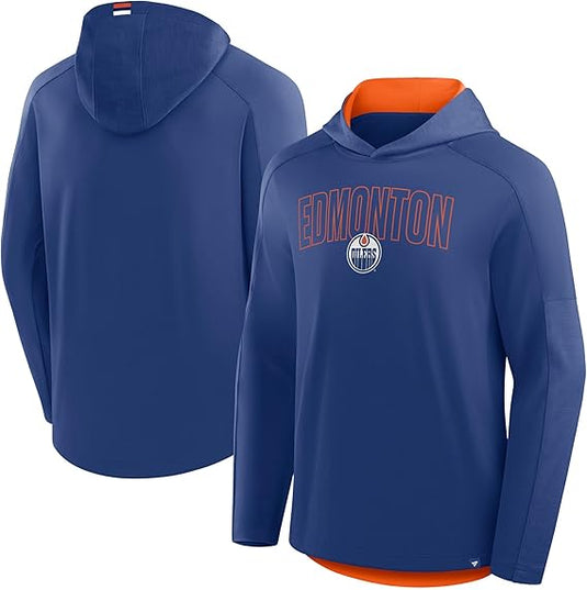 Edmonton Oilers NHL Penalty Shot Long Sleeve Hoodie T-Shirt