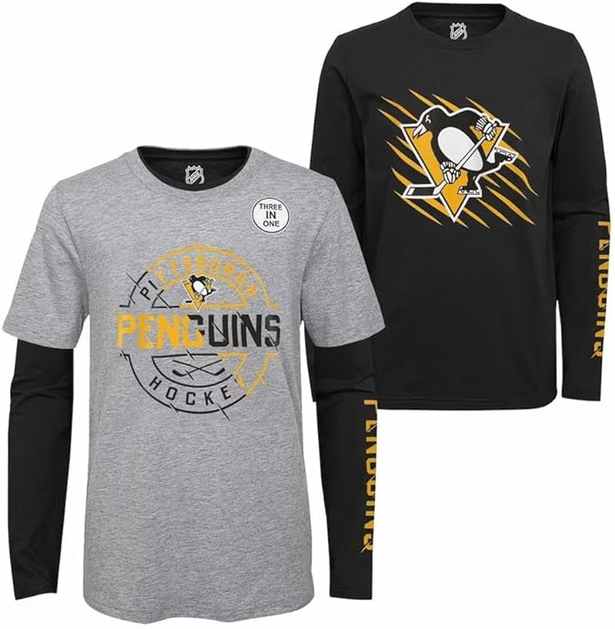 Youth Pittsburgh Penguins NHL Two-Way Forward 2 In 1 Combo Pack