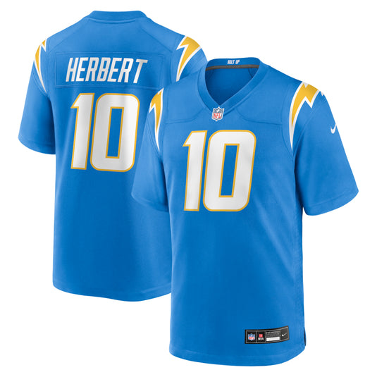 Justin Herbert Los Angeles Chargers NFL Nike Game Player Blue Jersey