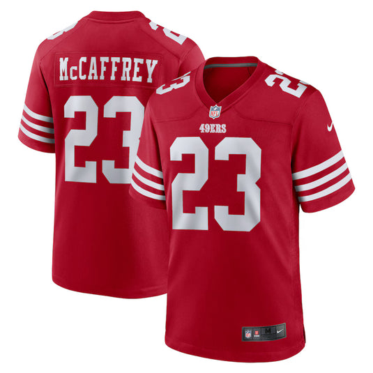 Christian McCaffrey San Francisco 49ers NFL Nike Game Player Red Jersey