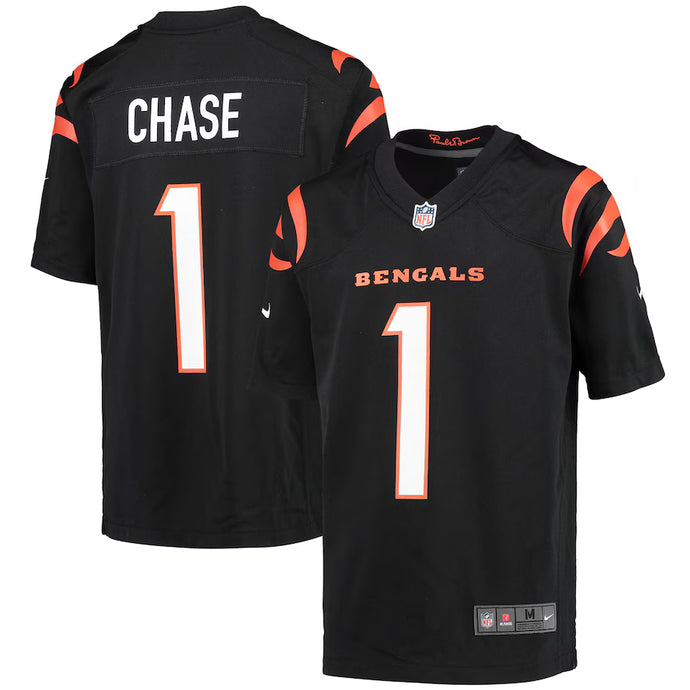 Youth Ja'Marr Chase Cincinnati Bengals NFL Nike Game Team Jersey