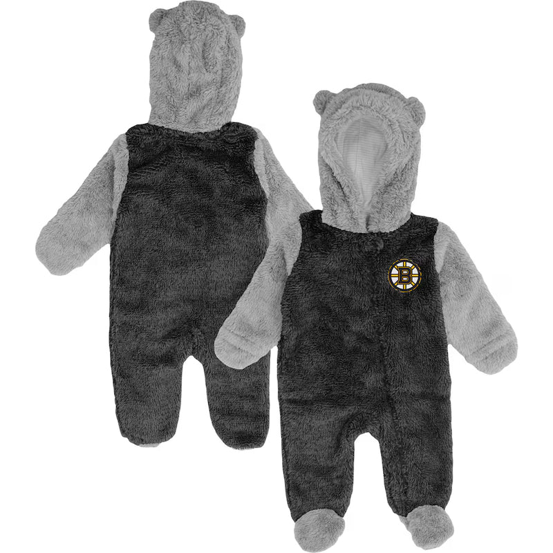 Load image into Gallery viewer, Boston Bruins NHL Infant Teddy Fleece Bunting Sleeper
