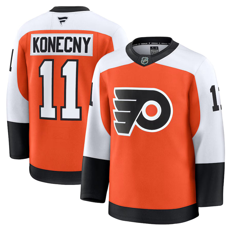 Load image into Gallery viewer, Travis Konecny Philadelphia Flyers NHL Fanatics Premium Home Jersey
