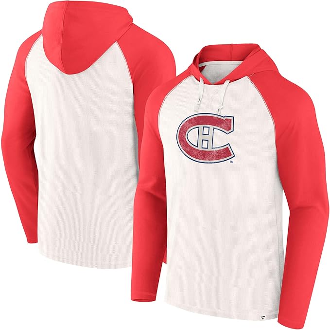 Load image into Gallery viewer, Montreal Canadiens NHL Vintage Raglan Winger Pullover Hoodie
